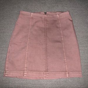 Modern Femme Denim Skirt : Blush Wash